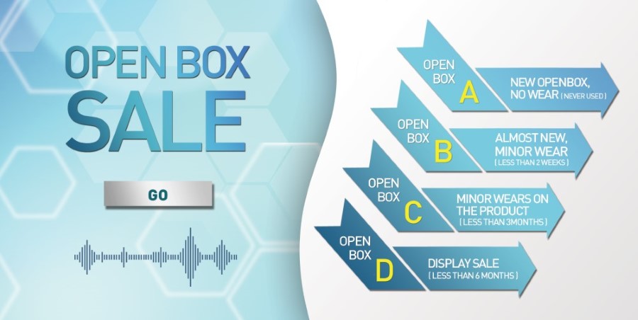 Discounted Open Box