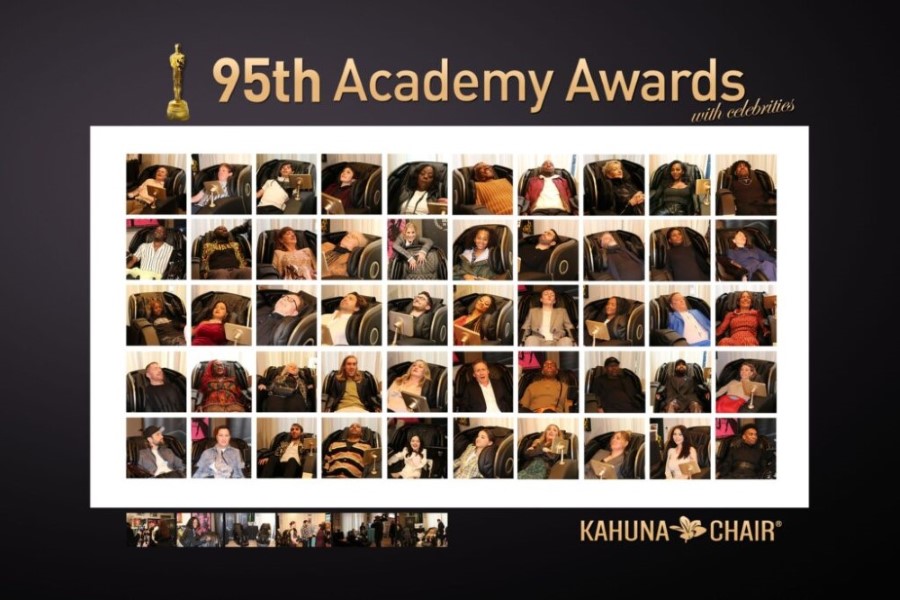 95th Academy Awards with Kahuna massage chair