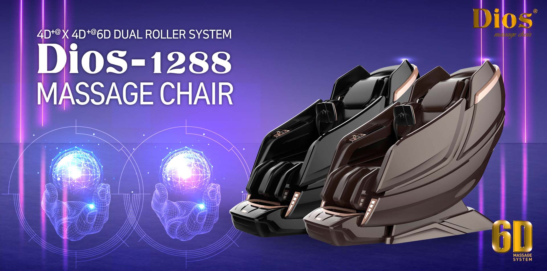 Dios Dual Roller Massage Chair
